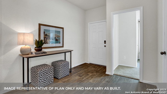 1008 Village Run Seguin, TX 78155 - Photo 4 of 39 a view of a hallway with wooden floor