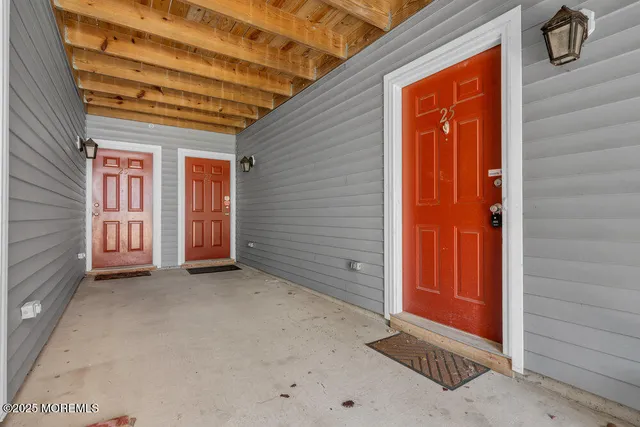a view of an front door