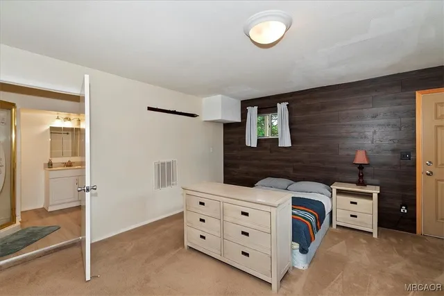 a utility room with cabinets