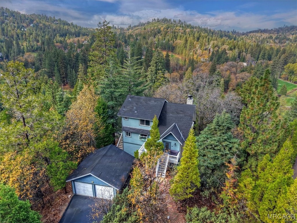 26822 Huron Road Lake Arrowhead, CA 92391 - Photo 5 of 38 an aerial view of houses with yard