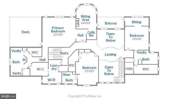 38283 Hughesville Road Leesburg, VA 20175 - Photo 76 of 77 Upper level floor plan