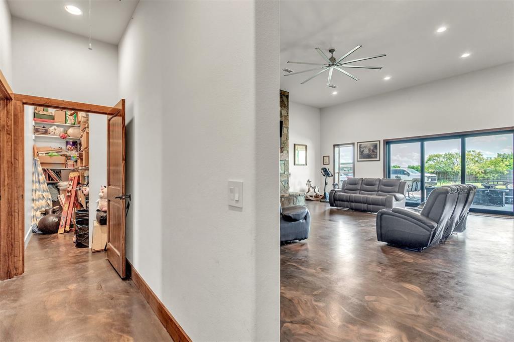 13831 Friendship Road Pilot Point, TX 76258 - Photo 7 of 31 a view of a living room with furniture and a large window