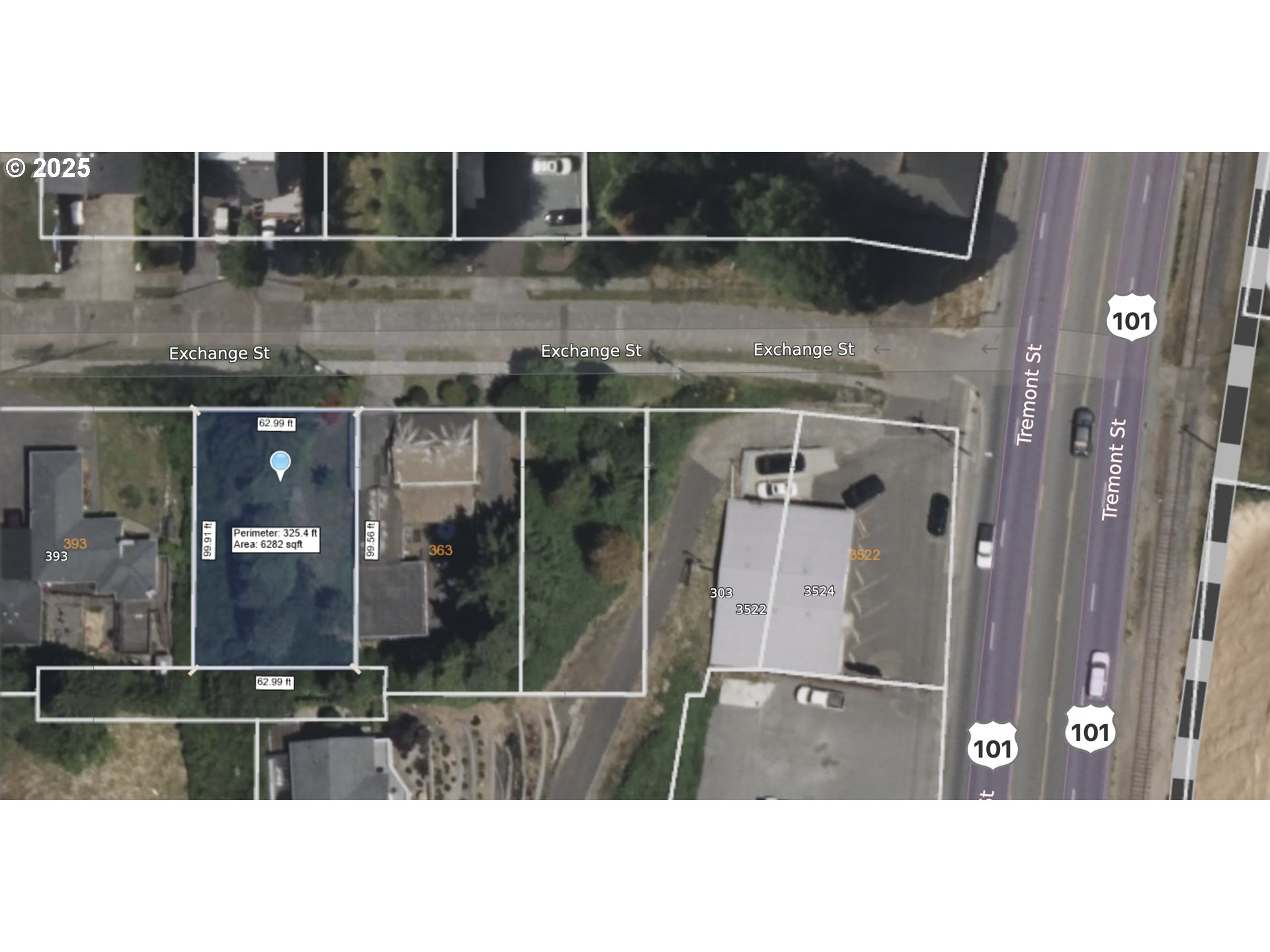 0 Exchange Street North Bend, OR 97459 - Photo 5 of 5 a black and white photo of a living room