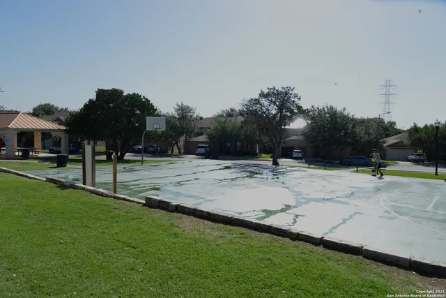 a view of outdoor space with garden