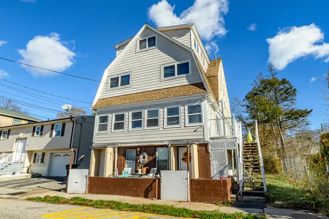 a view of a house with a balcony