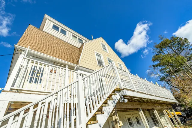 a view of a house with a porch