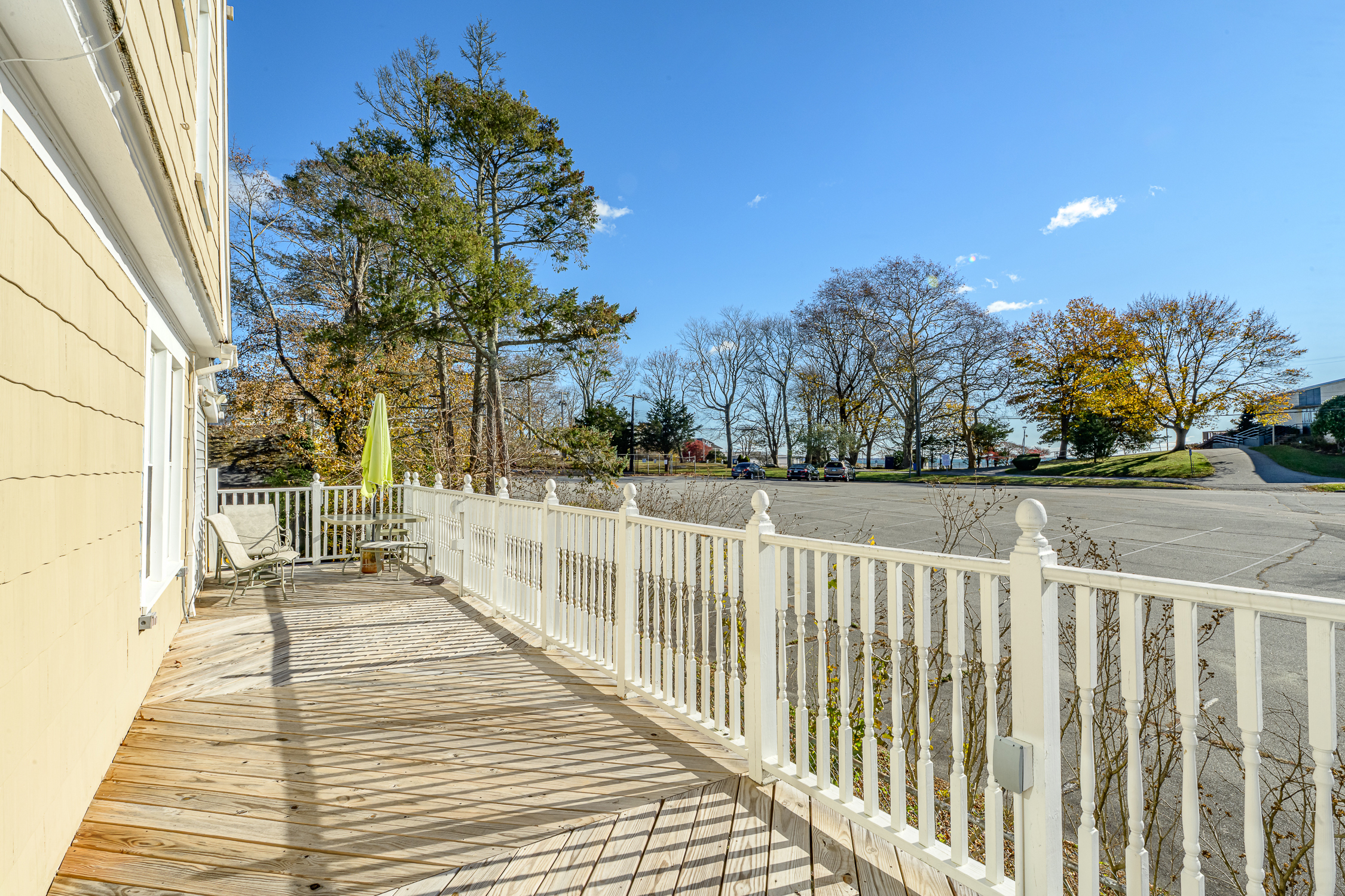 41 Stuart Avenue New London, CT 06320 - Photo 9 of 13 a view of a balcony with wooden floor