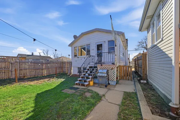 a view of a porch with a yard