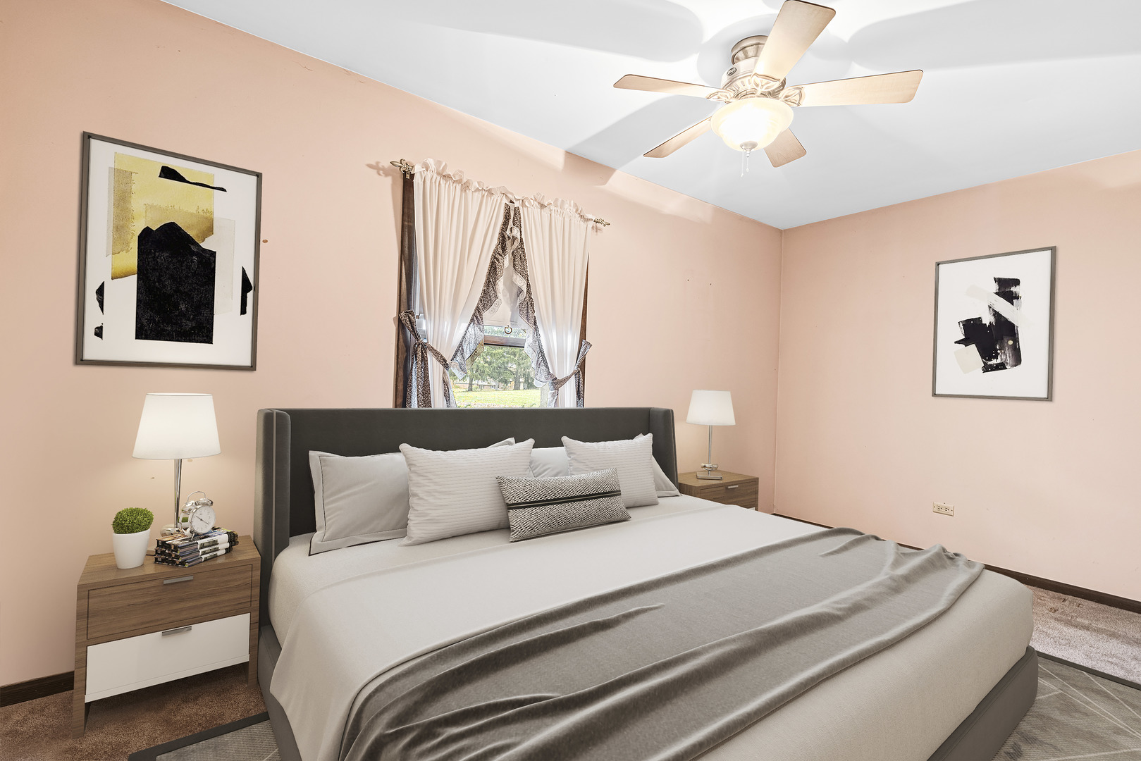 18567 Stevens Road Marengo, IL 60152 - Photo 8 of 18 a bedroom with a bed and a painting on the wall