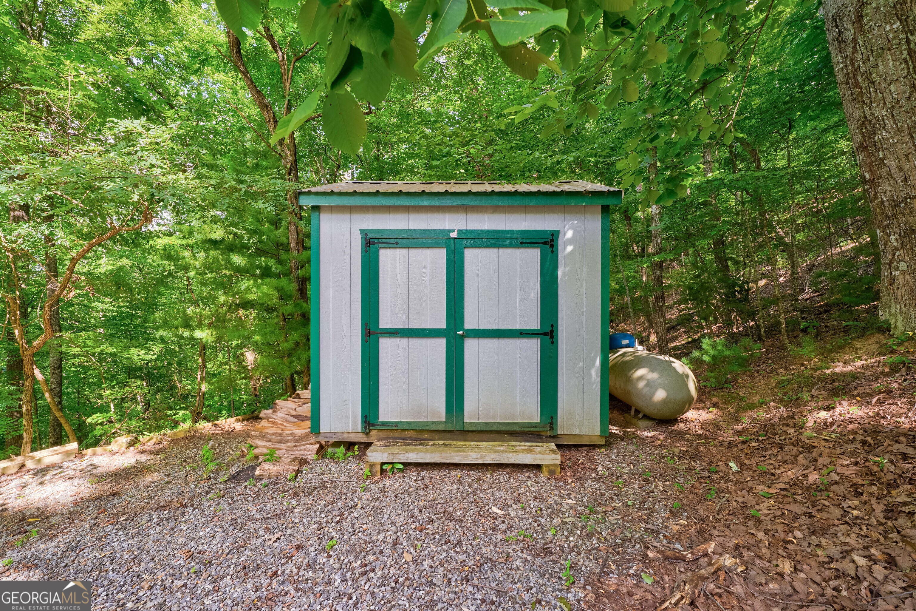 708 Wilson Mountain Road Blairsville, GA 30512 - Photo 48 of 48 a view of a house with a backyard