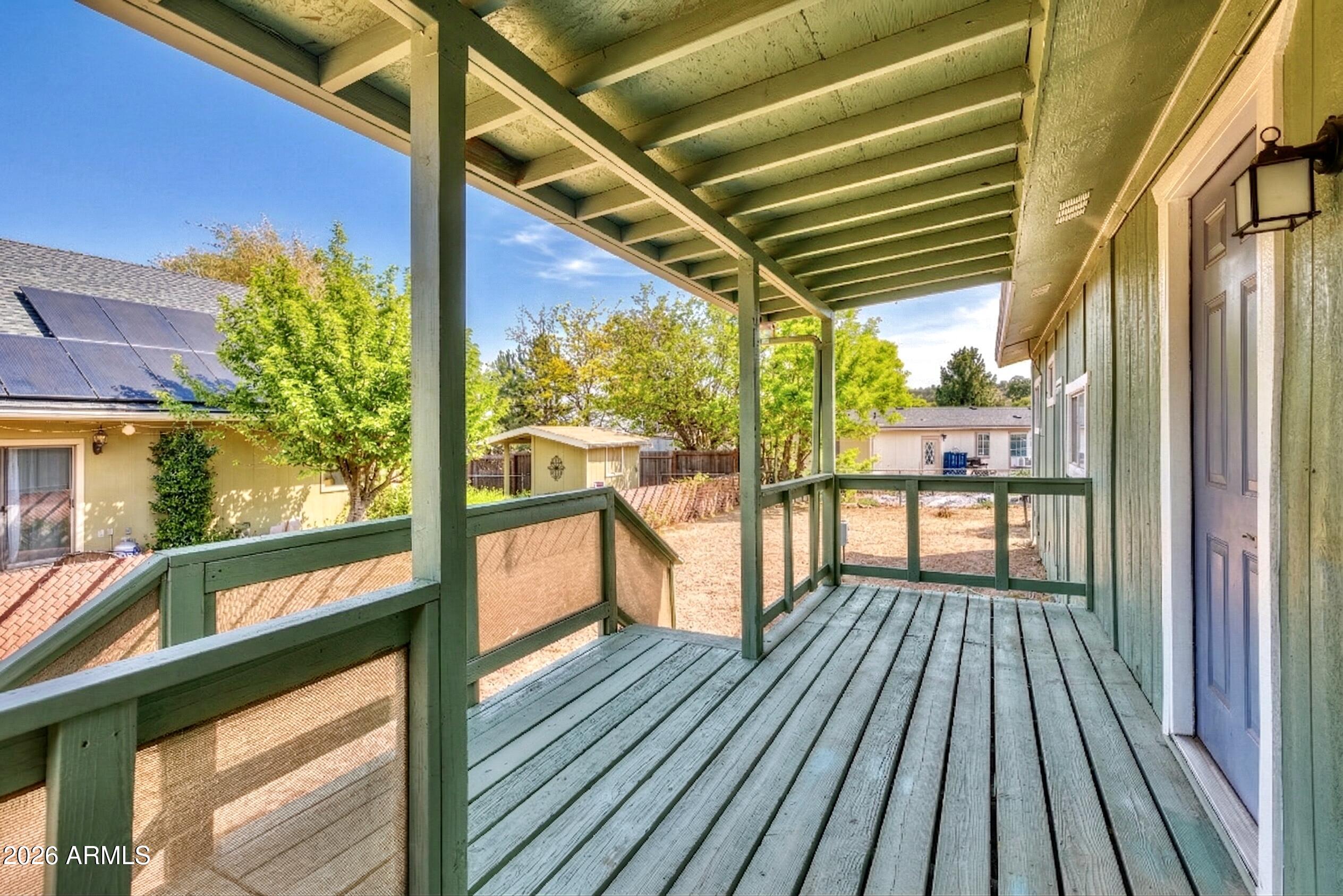 503 West Johnson Drive Payson, AZ 85541 - Photo 18 of 24 a view of a balcony with wooden floor