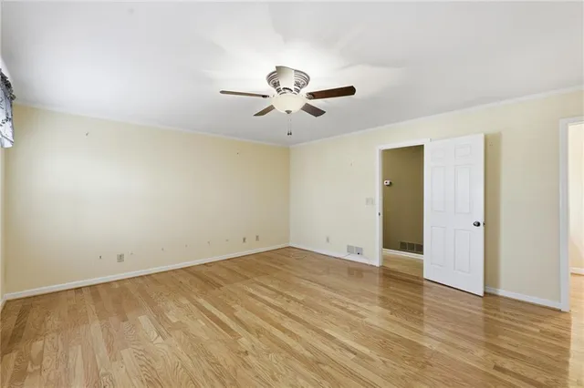wooden floor in an empty room