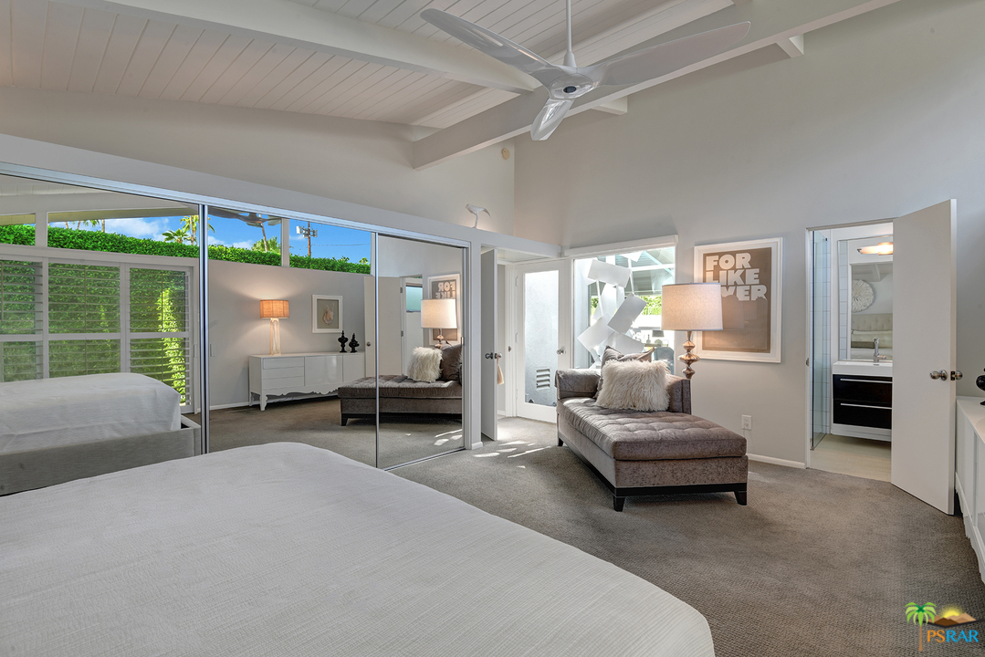 984 East La Jolla Road Palm Springs, CA 92264 - Photo 19 of 53 a living room with furniture and a large window