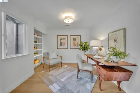 a bed room with a bed and a couch