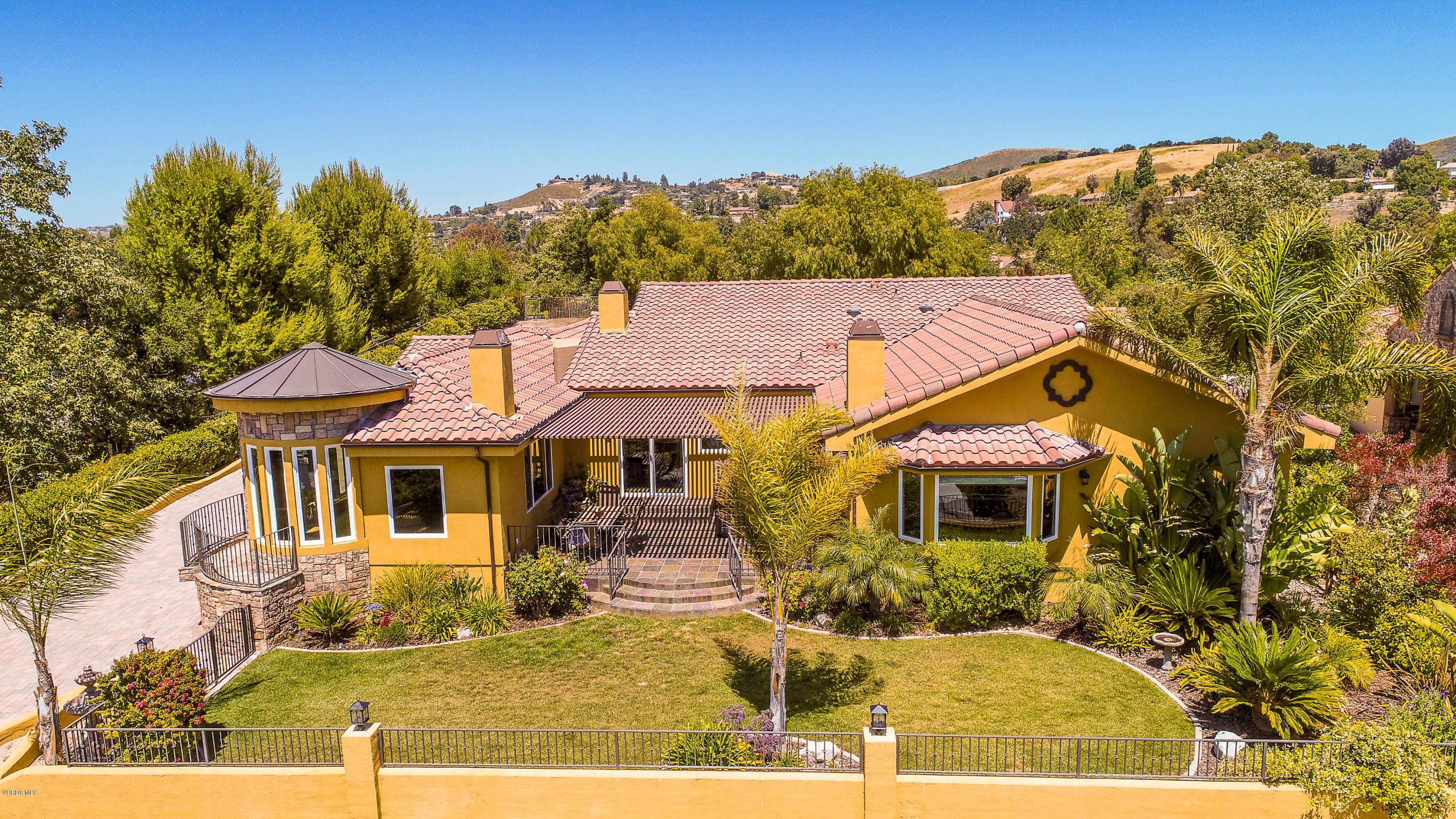 959 Rancho Road Thousand Oaks, CA 91362 - Photo 1 of 57 aerial view of a house with a yard