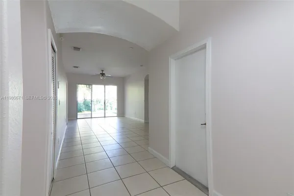 a view of an entryway of a house