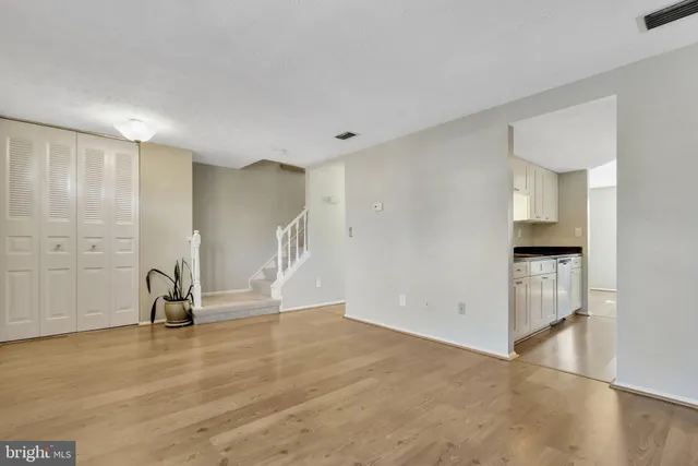 a view of an empty room