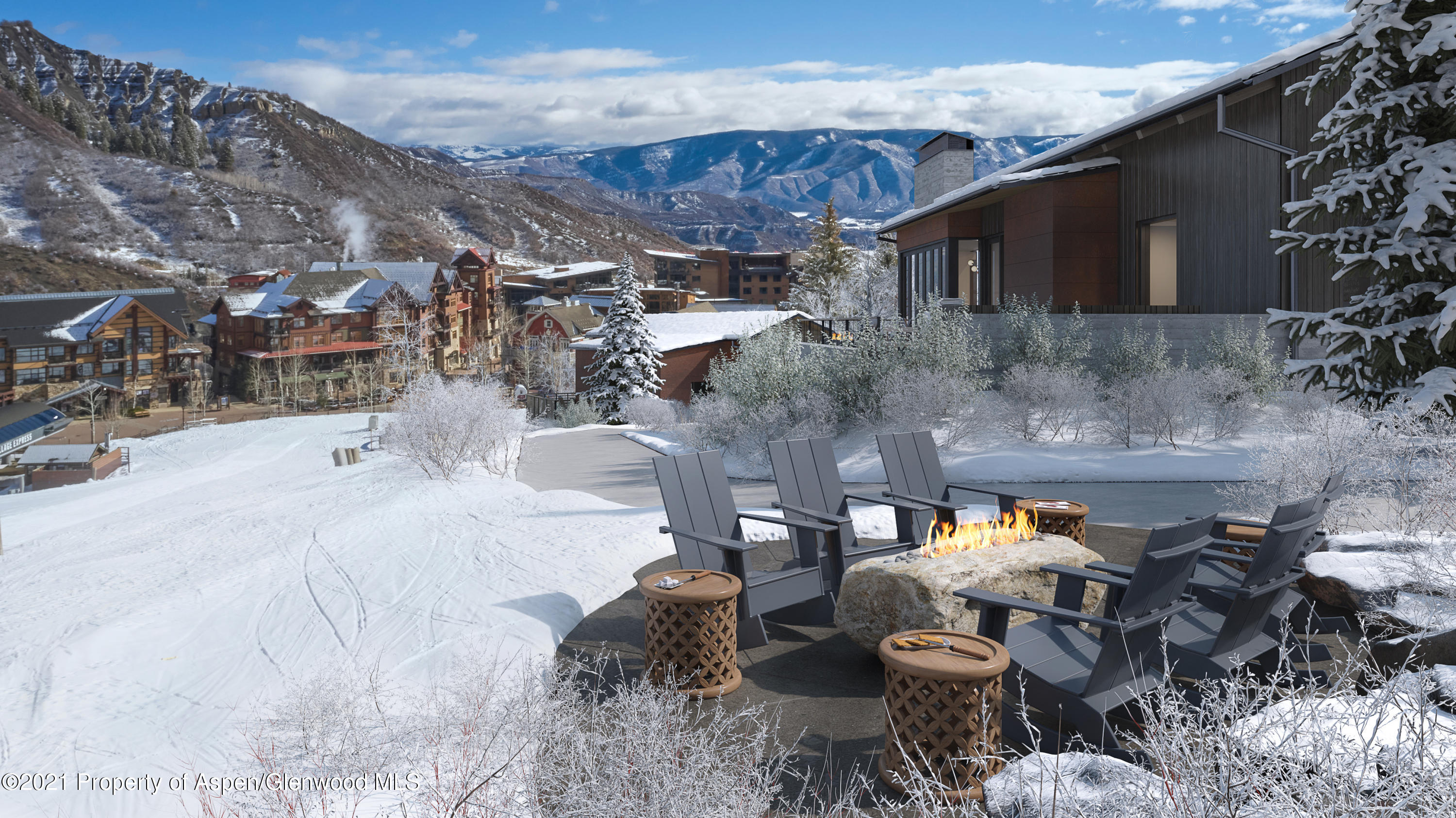 411 Wood Road, Unit 8 Snowmass Village, CO 81615 - Photo 4 of 9 Fire Pit - Final