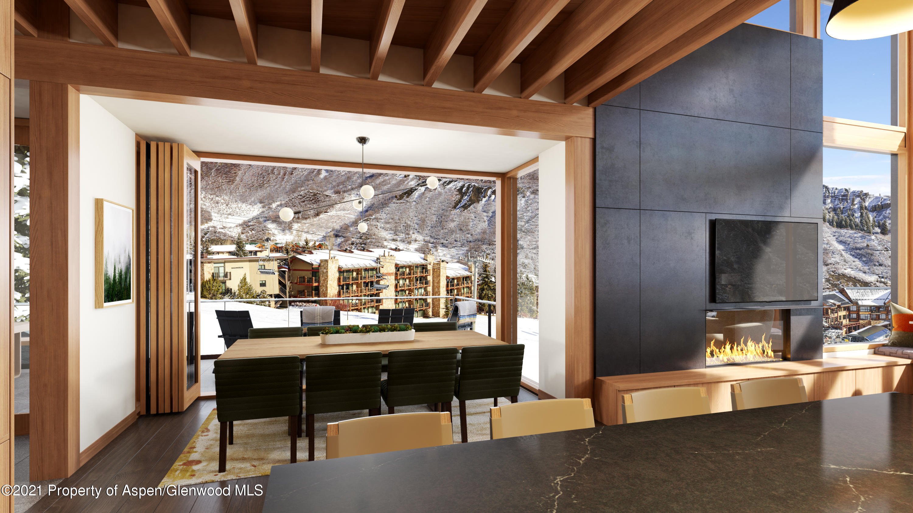 411 Wood Road, Unit 8 Snowmass Village, CO 81615 - Photo 5 of 9 Plan C Dining - Final