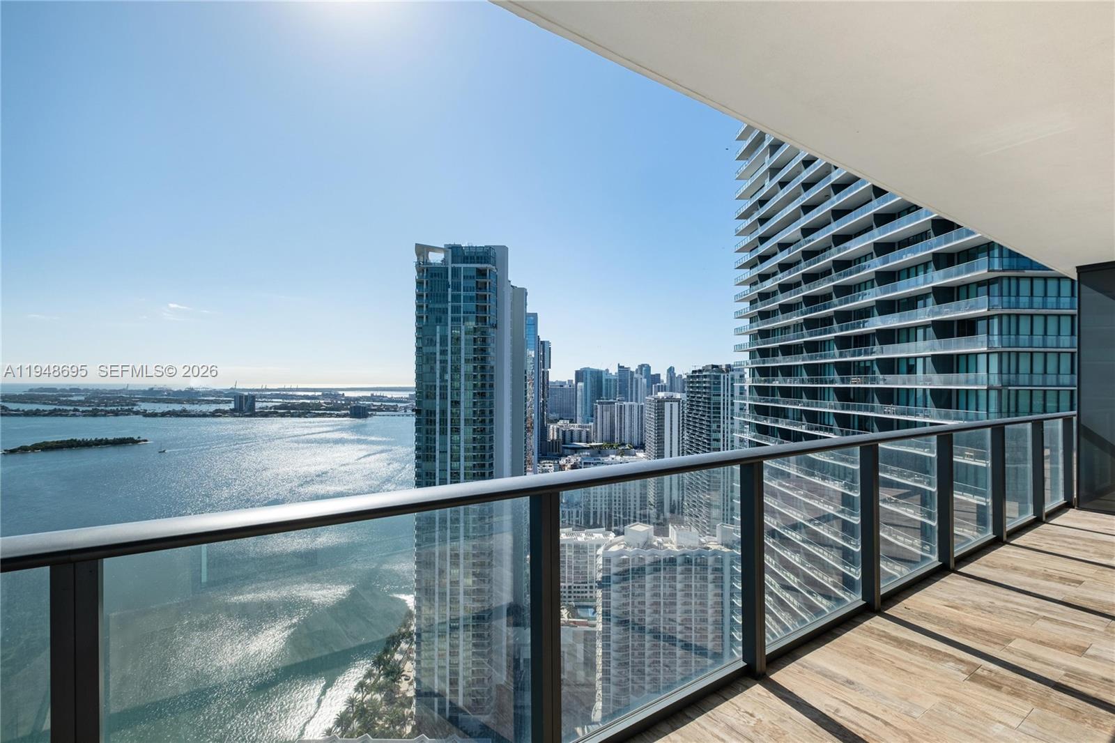 650 Northeast 32nd Street, Unit 4306 Miami, FL 33137 - Photo 15 of 52 a view of a balcony with lake view