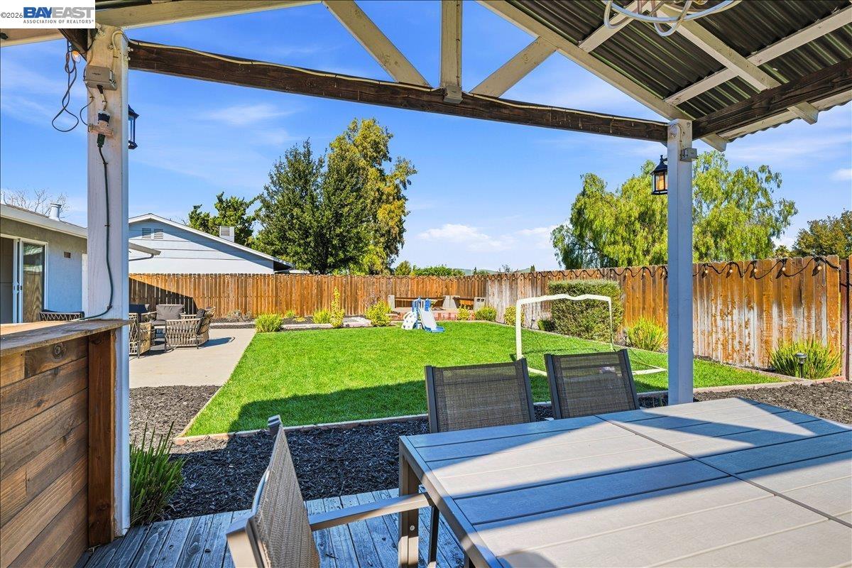 1279 Marigold Road Livermore, CA 94551 - Photo 35 of 53 a view of a backyard with sitting area