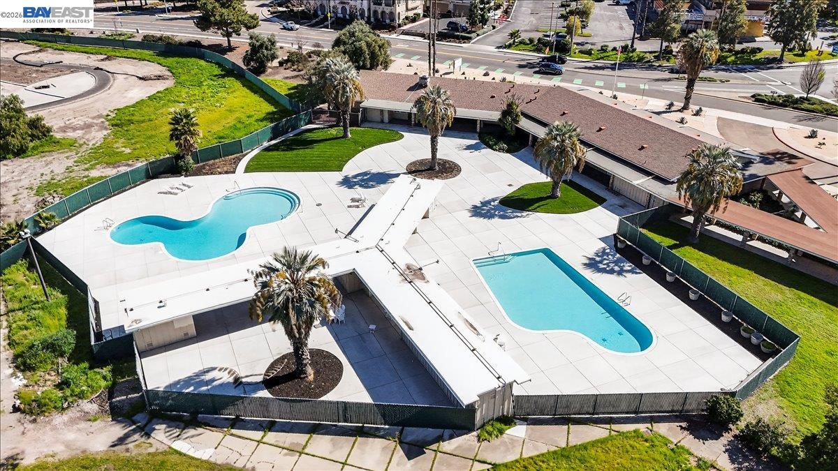 1279 Marigold Road Livermore, CA 94551 - Photo 48 of 53 an aerial view of a house with a swimming pool