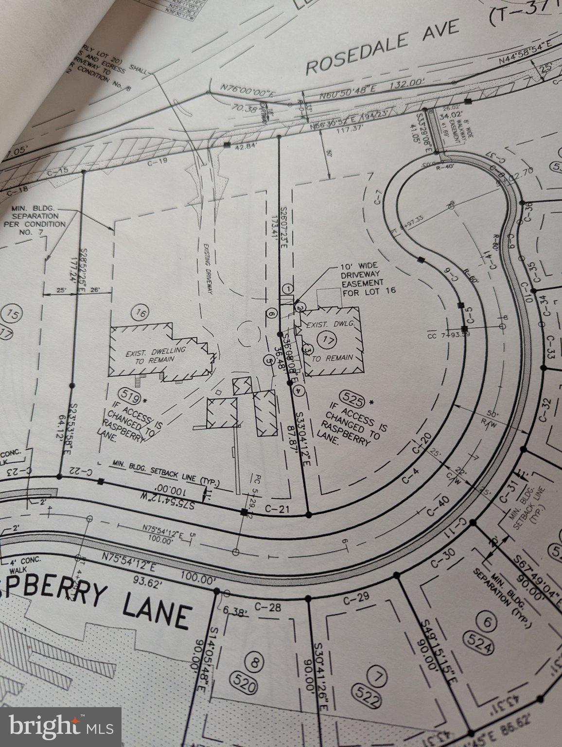 702 Lenape Road West Chester, PA 19382 - Photo 7 of 12 Architectural blueprint of a neighborhood.
