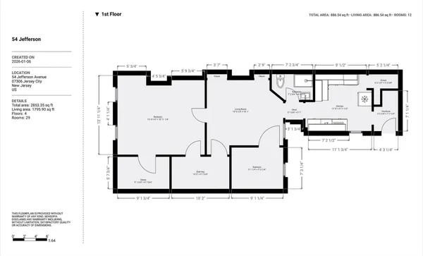 $1,060,000 | 54 Jefferson Avenue, Jersey City, NJ 07306