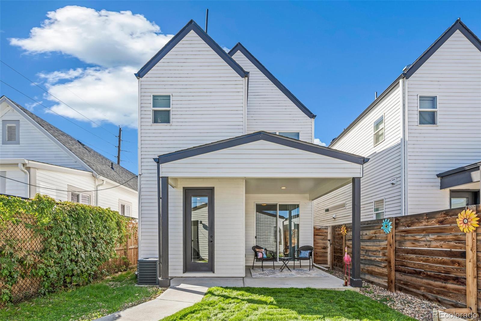 4306 Sherman Street Denver, CO 80216 - Photo 23 of 32 a view of a house with a yard and plants