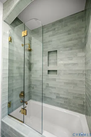 a room with a table and chair