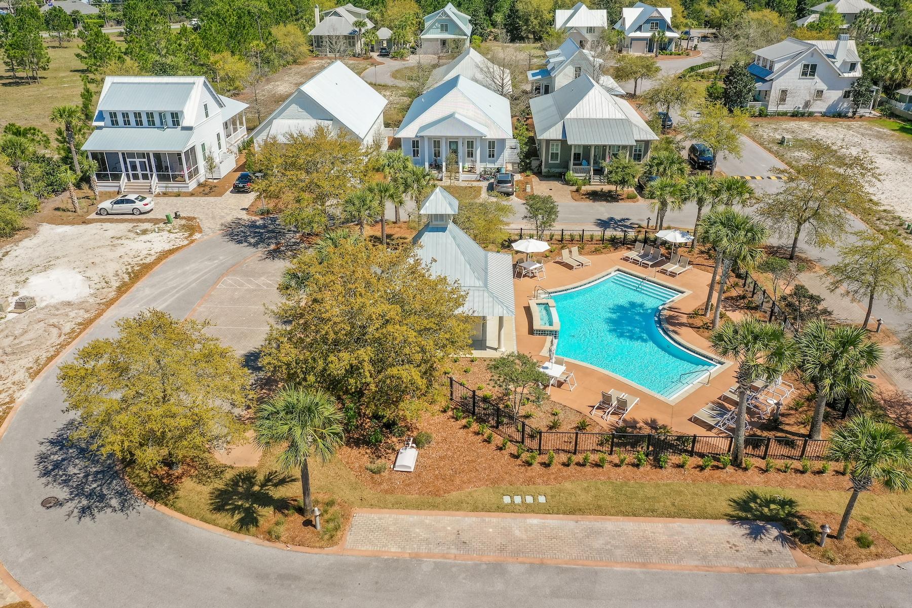 Lot 26 Cypress Ridge Santa Rosa Beach, FL 32459 - Photo 39 of 58 Aerial of Phase 2 pool with homes lots
