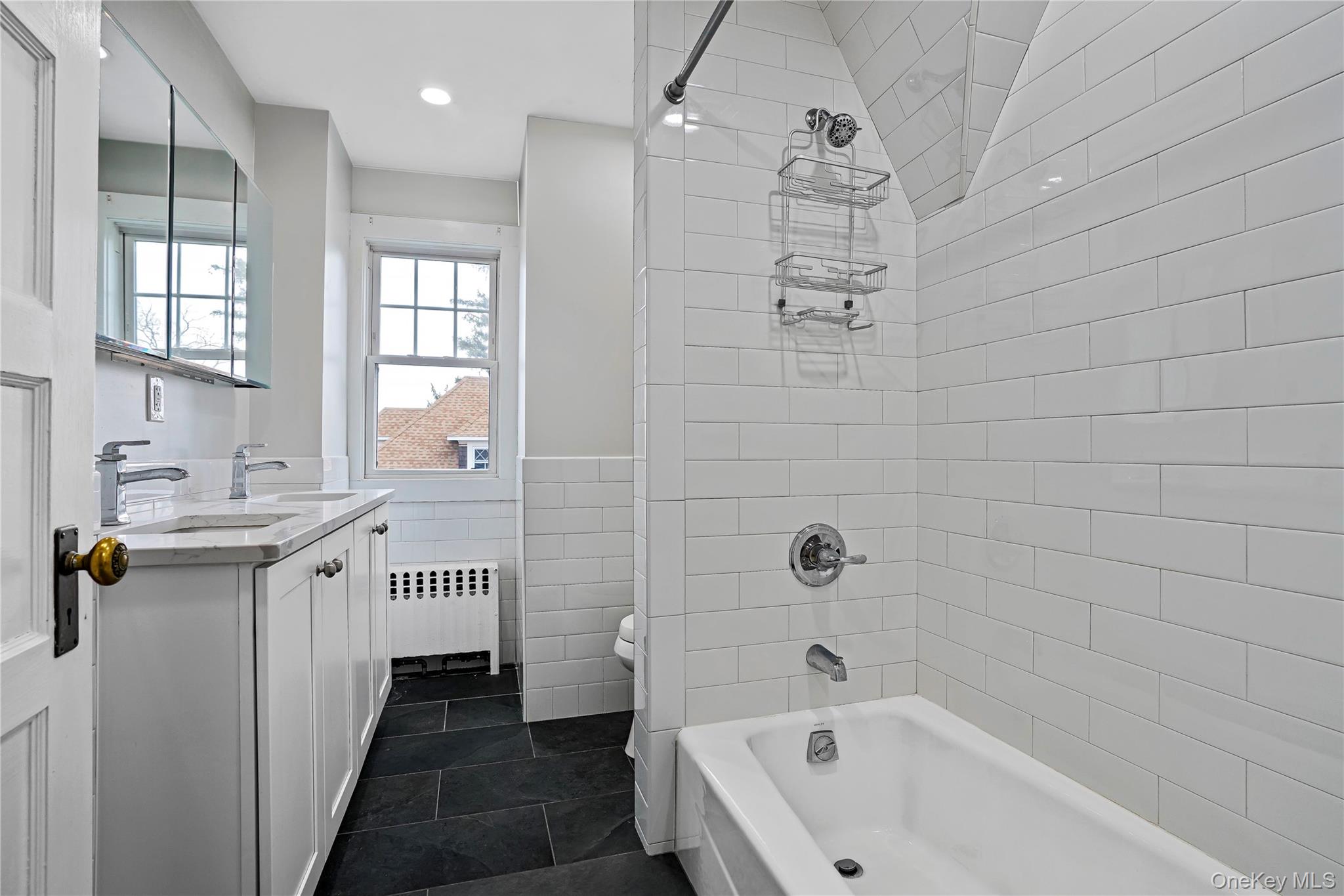 9 Ridgeview Avenue White Plains, NY 10606 - Photo 10 of 20 a bathroom with a tub a sink and mirror