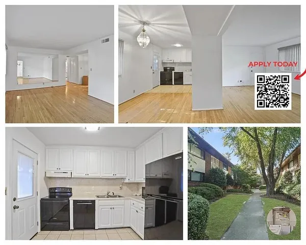 a view of kitchen with kitchen island and stainless steel appliances