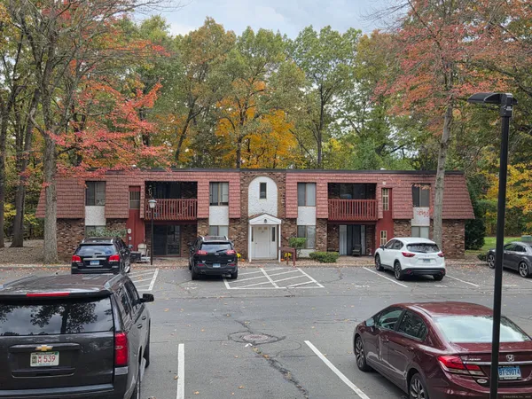 a car parked in front of a building