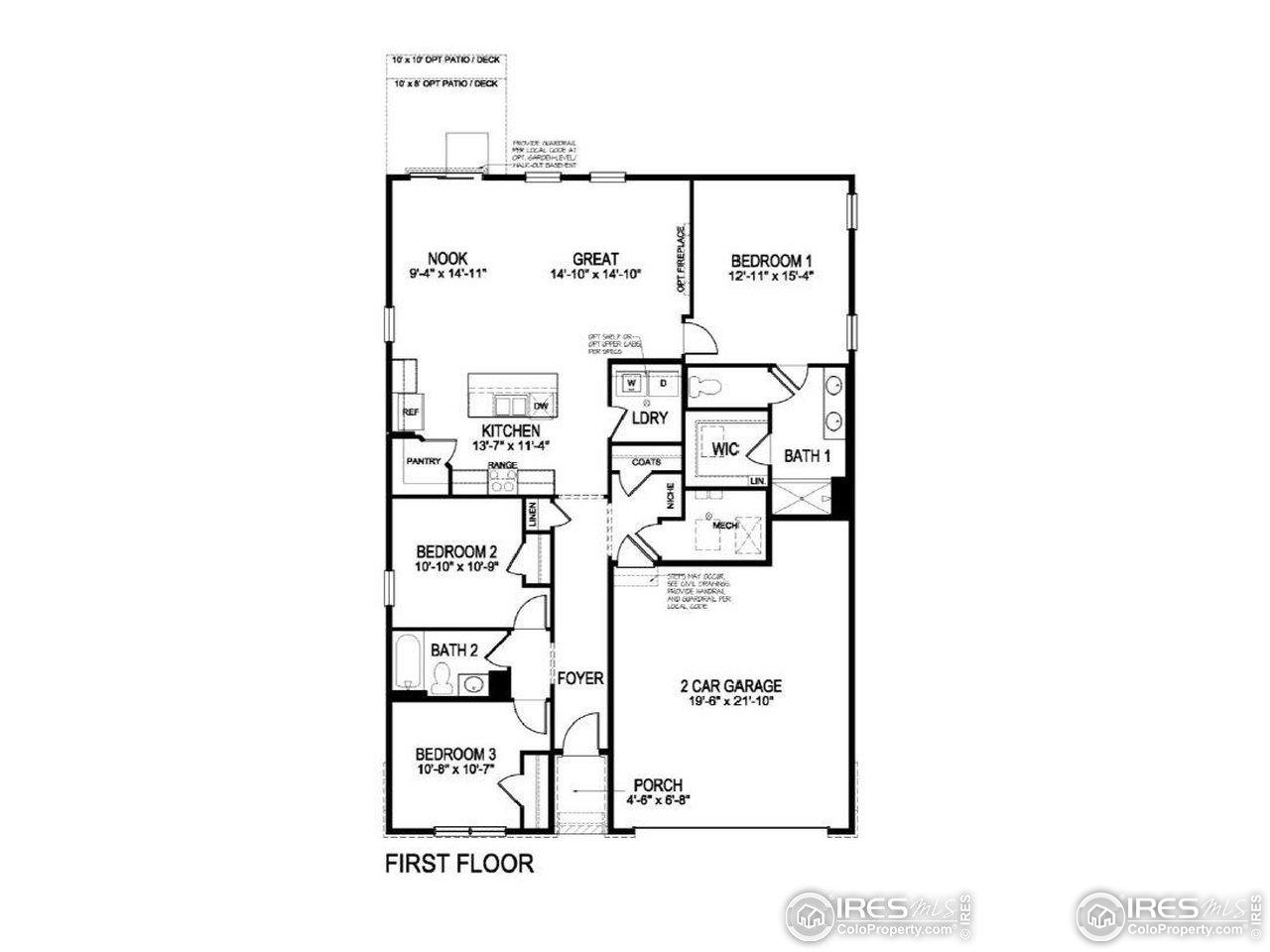 944 London Way Severance, CO 80550 - Photo 27 of 27 a picture of a room with a floor plan