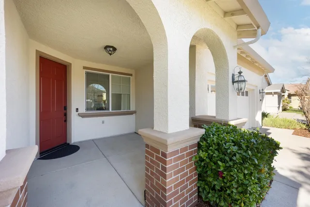 a view of front door of house