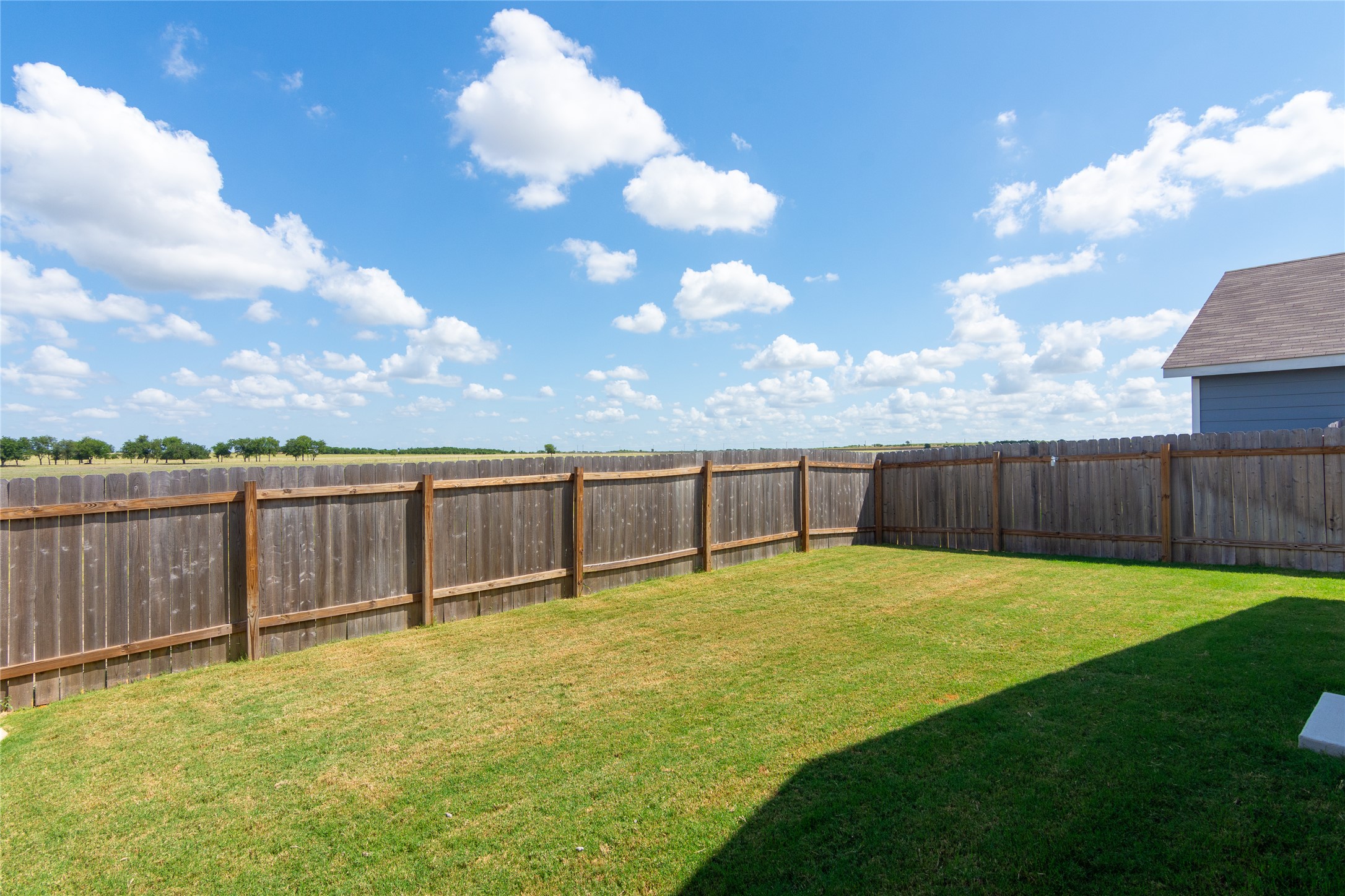 548 Rancho Del Cielo Loop Jarrell, TX 76537 - Photo 29 of 40 Expansive rear lawn featuring a full privacy fence