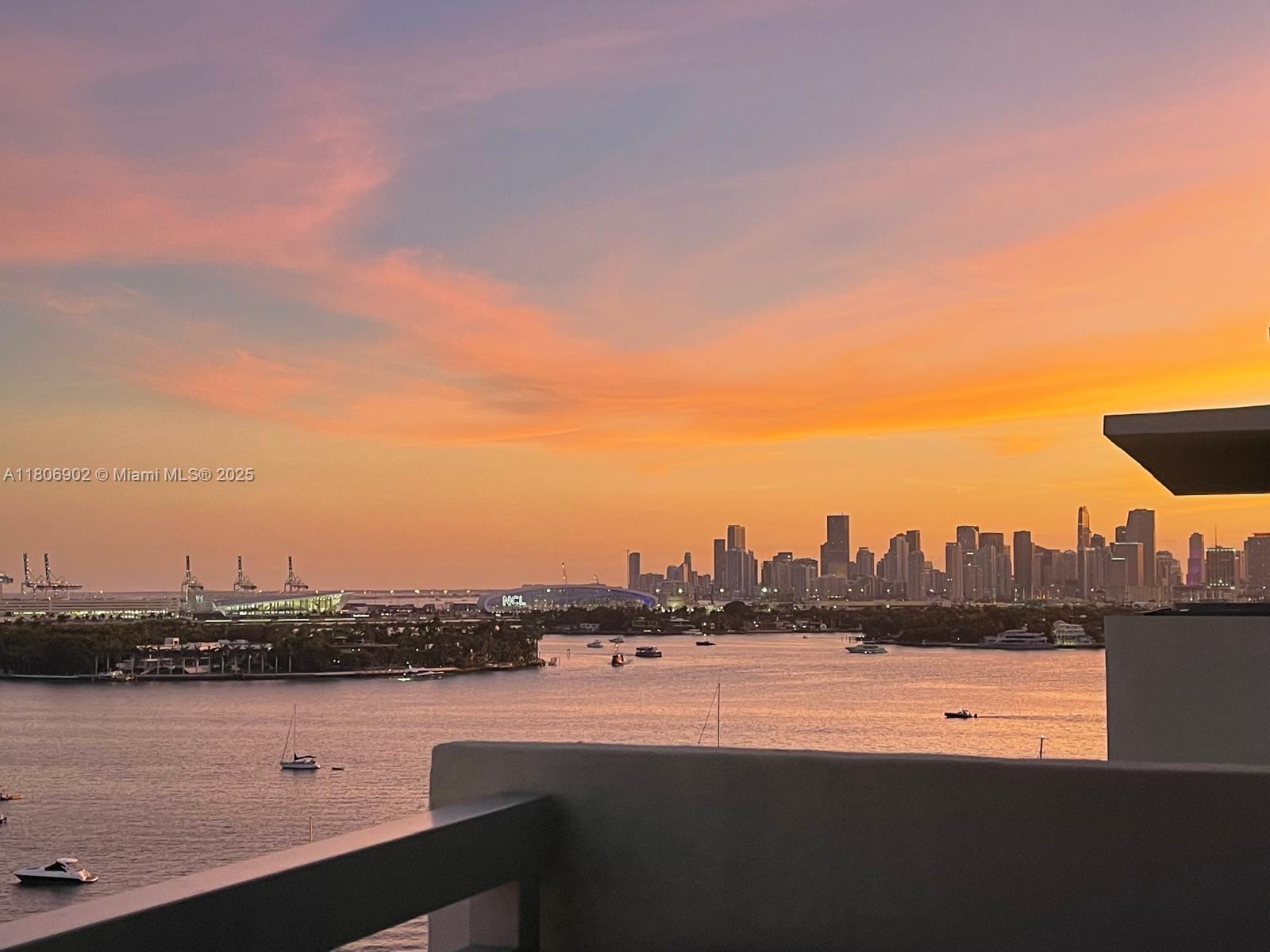 1500 Bay Road, Unit 1532S Miami Beach, FL 33139 - Photo 36 of 50 a view of city view and ocean view