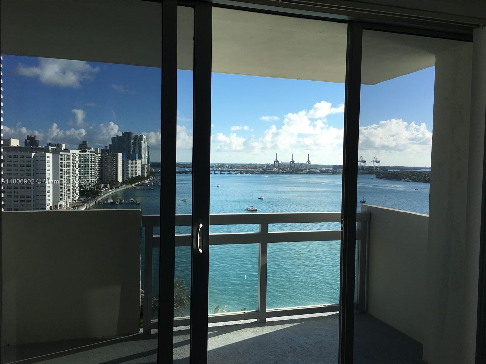 1500 Bay Road, Unit 1532S Miami Beach, FL 33139 - Photo 43 of 50 a view of sky from window