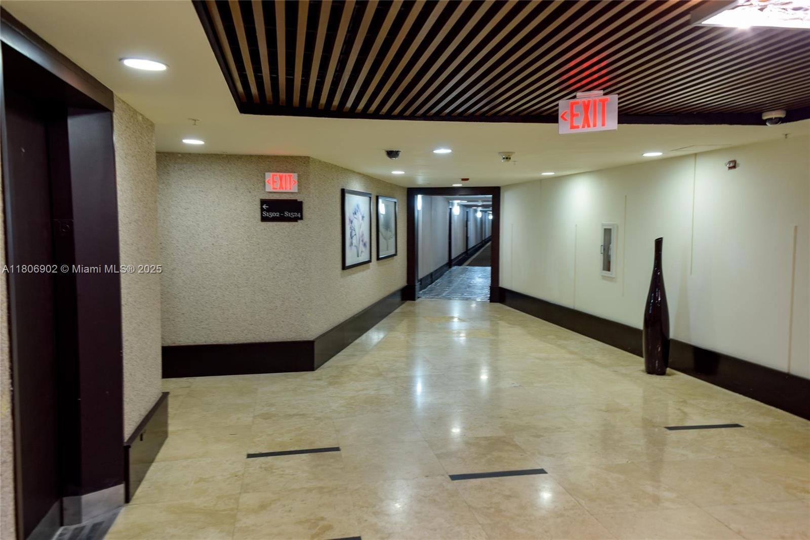 1500 Bay Road, Unit 1532S Miami Beach, FL 33139 - Photo 9 of 50 a view of a hallway