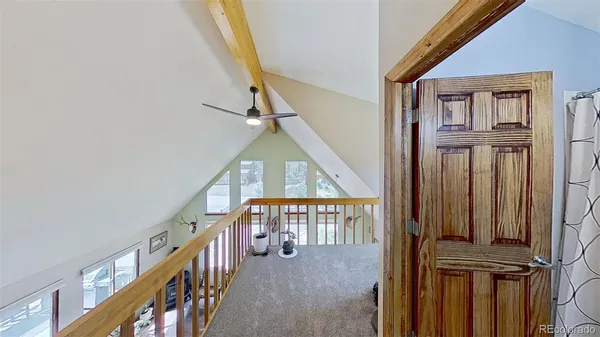 a view of an entryway with staircase