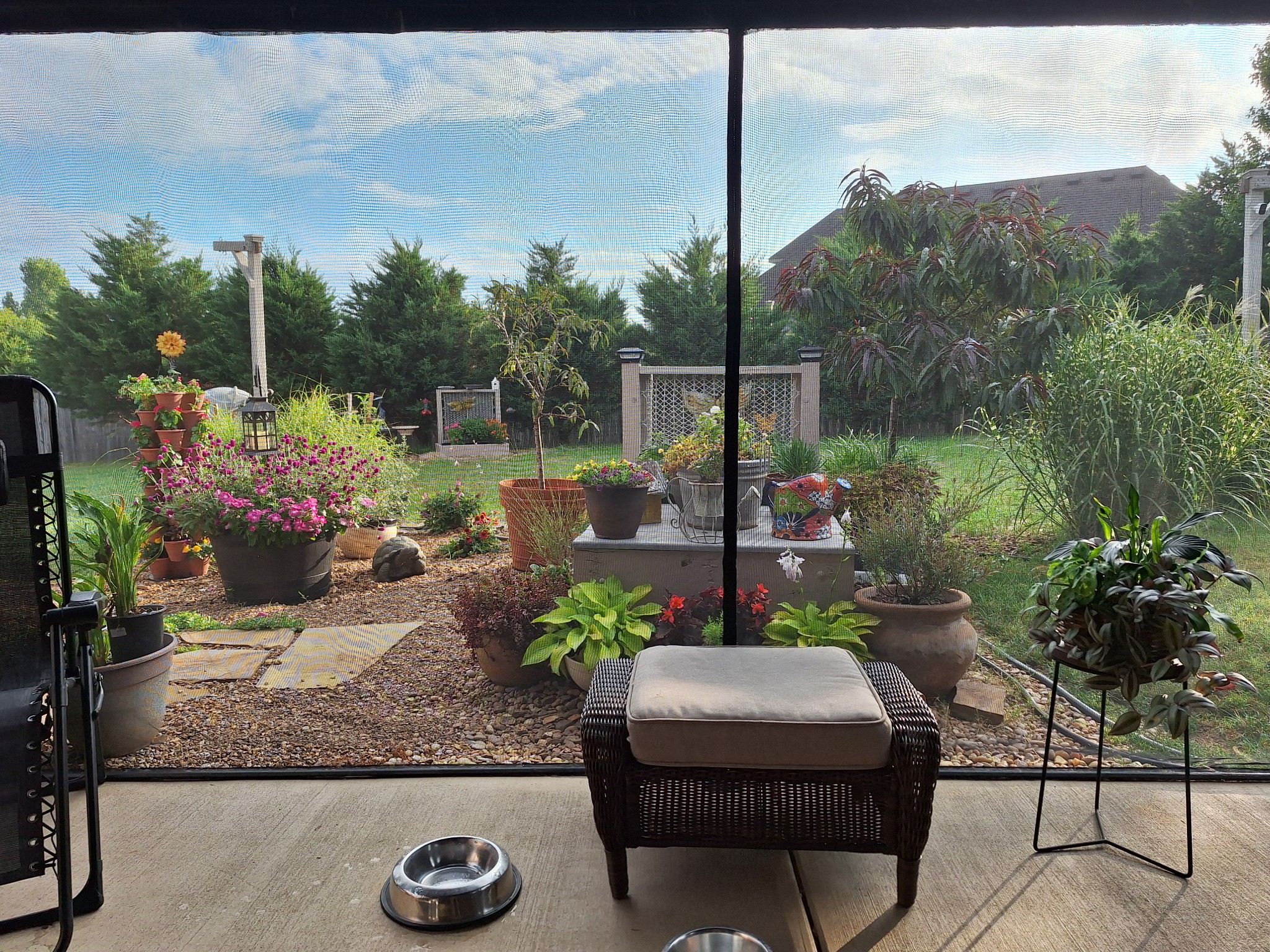 110 Edgewater Falls Murfreesboro, TN 37129 - Photo 30 of 31 a view of a backyard with plants and a patio