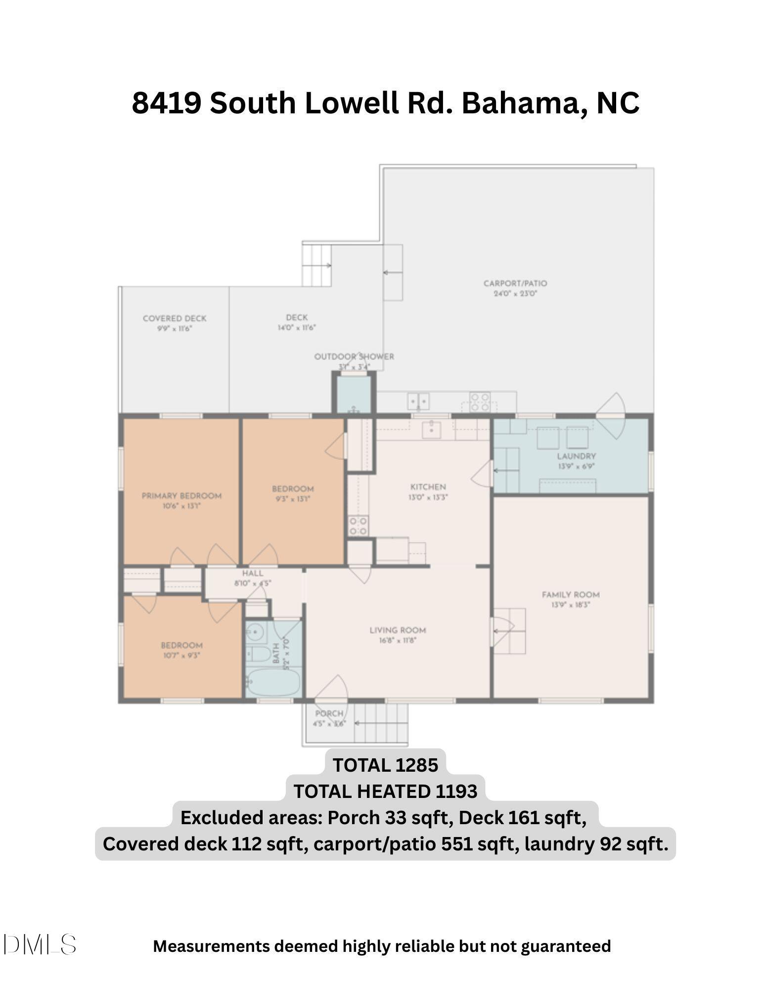 8419 South Lowell Road Bahama, NC 27503 - Photo 26 of 26 Floorplan