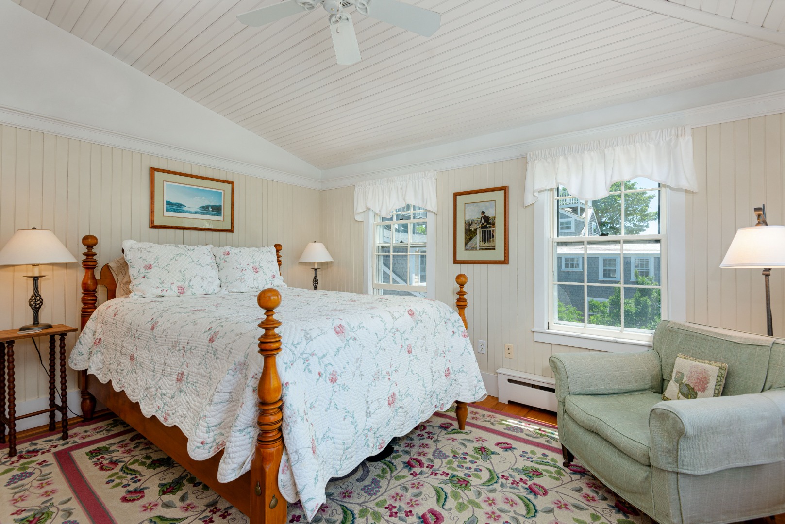 24 Cliff Road Nantucket, MA 02554 - Photo 37 of 44 a bed room with a bed and a couch