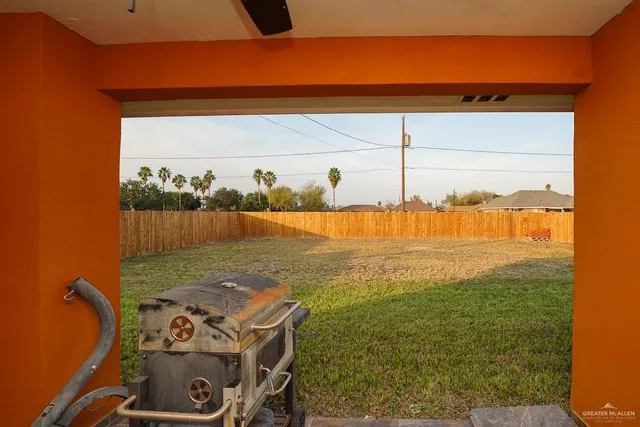 a view of a room with an outdoor space