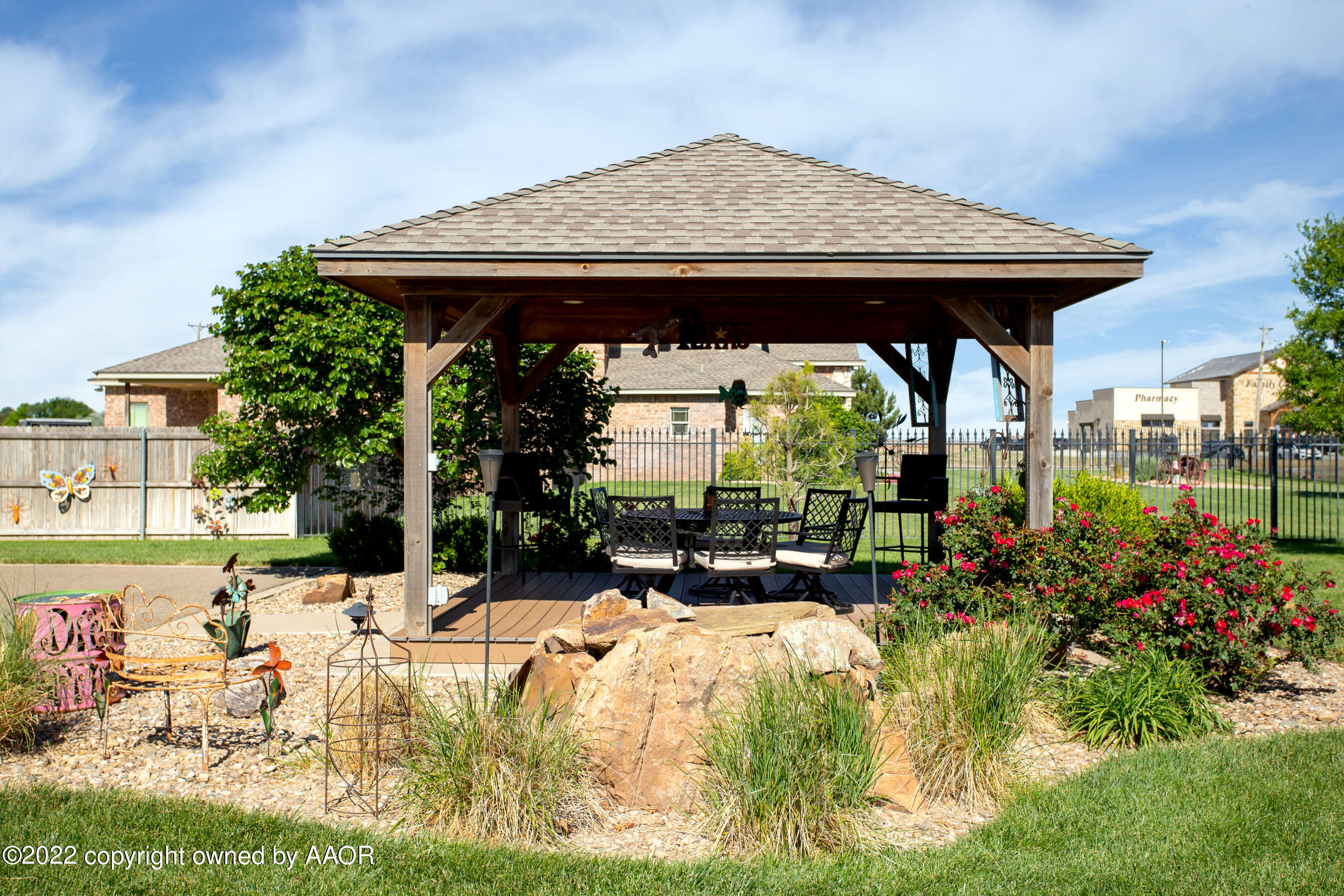 19151 Stone Creek Road Amarillo, TX 79124 - Photo 44 of 64 Gazebo in front of the pool house