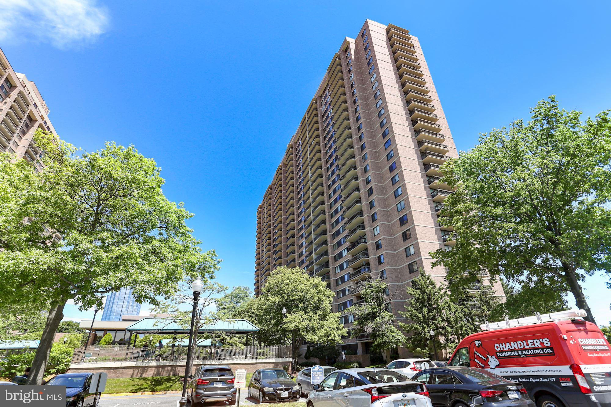 5501 Seminary Road, Unit 2404S Falls Church, VA 22041 - Photo 2 of 31 View from the Guest Parking