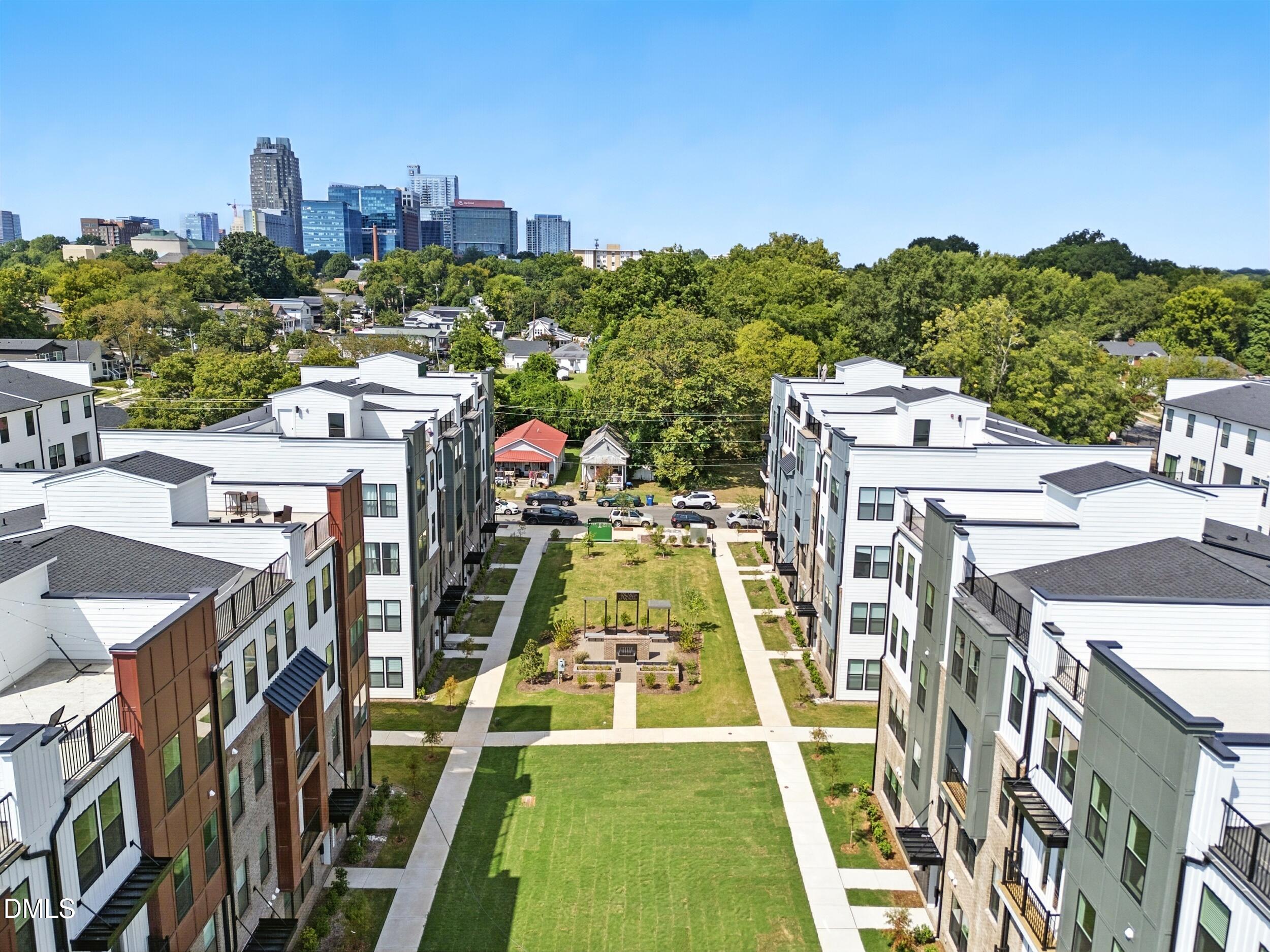 1232 South Person Street, Unit 201 Raleigh, NC 27601 - Photo 33 of 45 Green Space Aerial View