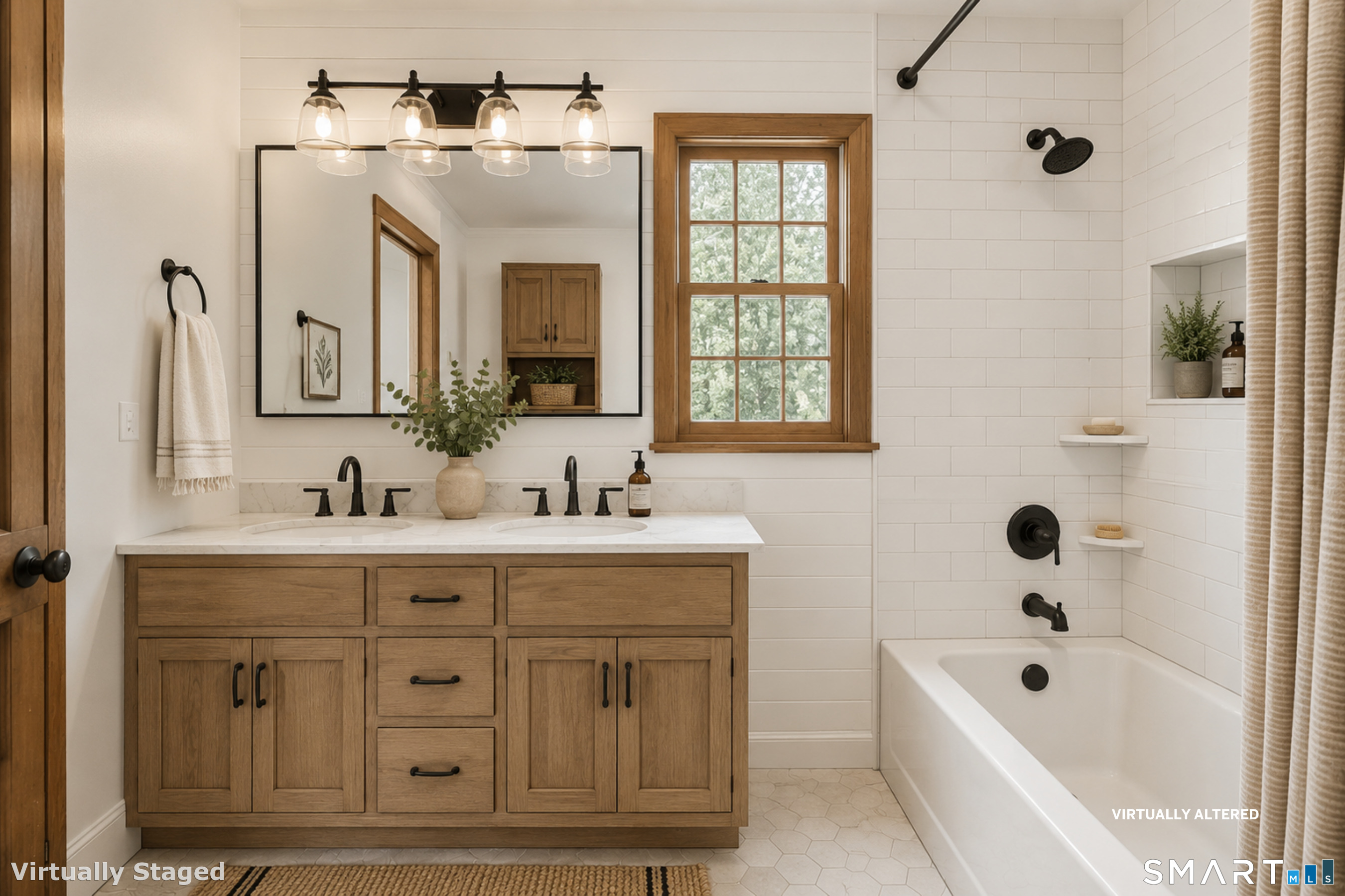 145 Wilton Road East Ridgefield, CT 06877 - Photo 25 of 35 a bathroom with a tub a sink and mirror