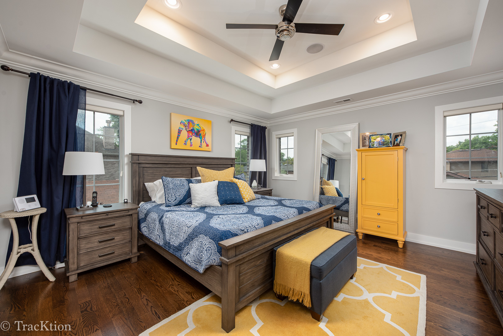 532 North Rose Avenue Park Ridge, IL 60068 - Photo 20 of 48 a bedroom with a bed and wooden floor